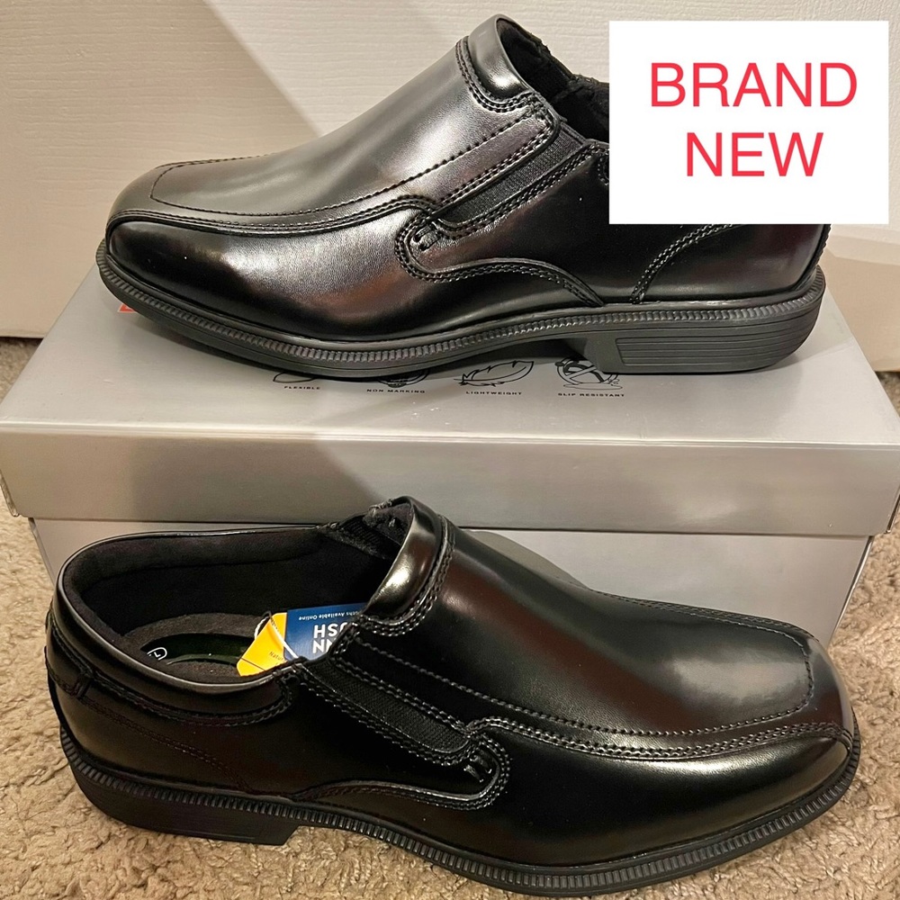 Nunn Bush Mens Bleeker Street Slip On Loafer Kore Slip Resistant Comfort Sz 9.5